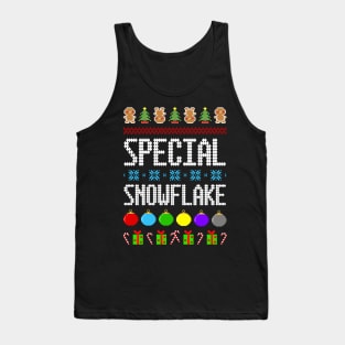 Special Snowflake Ugly Holiday Christmas Sweater. Why Not Advertise? Tank Top